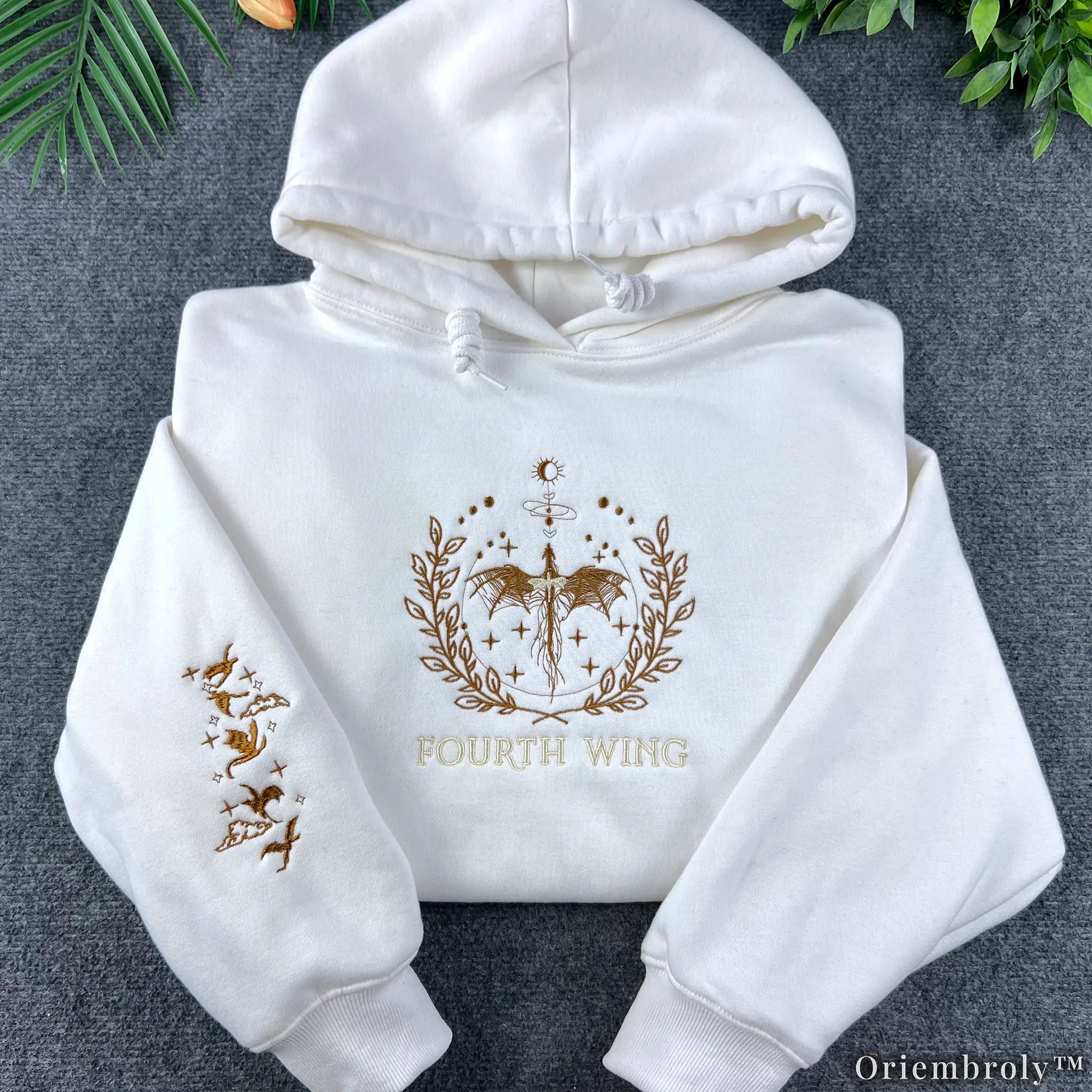 Dragon Rider Embroidered Sweatshirt | Vintage Fantasy Dragon Fleece Crewneck