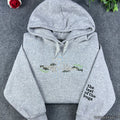 Skeleton Hands & Moth Embroidered Hoodie – Dark Academia Botanical Gothic Fleece Sweatshirt, Vintage Nature Aesthetic Unisex Gift