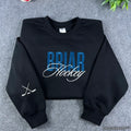 Briar University Embroidered Sweatshirt and Hoodie