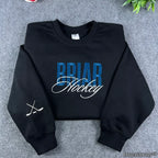 Briar University Embroidered Sweatshirt and Hoodie