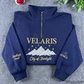 City of Starlight Embroidered Sweatshirt | Fantasy Night Sky Crewneck