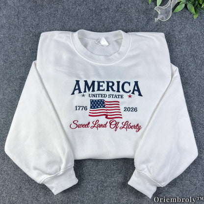 America 1776-2026 Collegiate Sweater - Sweet Land of Liberty