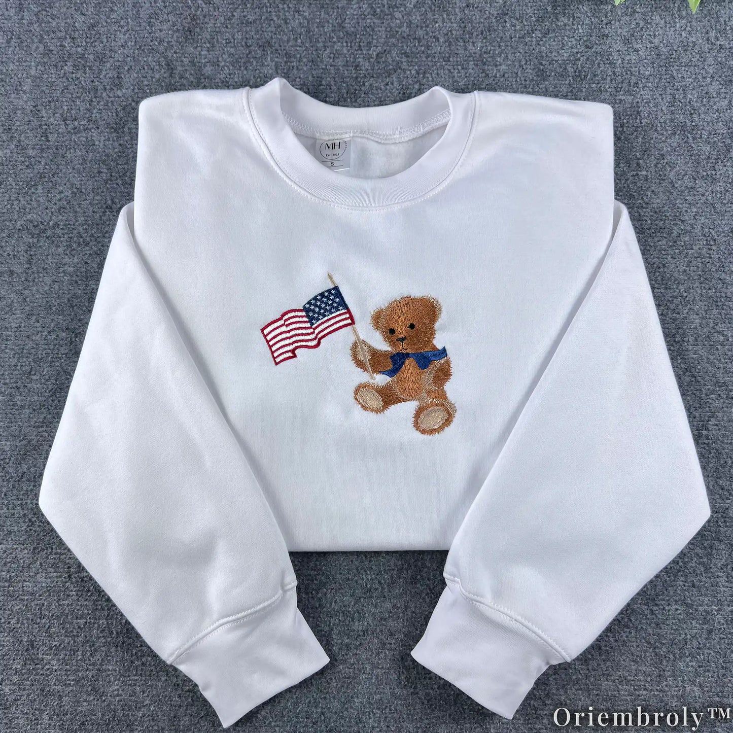 American Teddy Bear Toddler Youth Embroidered Crewneck