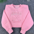 Embroidered Collegiate Varsity Sweatshirt