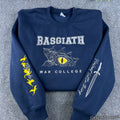 Fourth Wing Embroidered Crewneck - Vintage Dragon Rider Merch