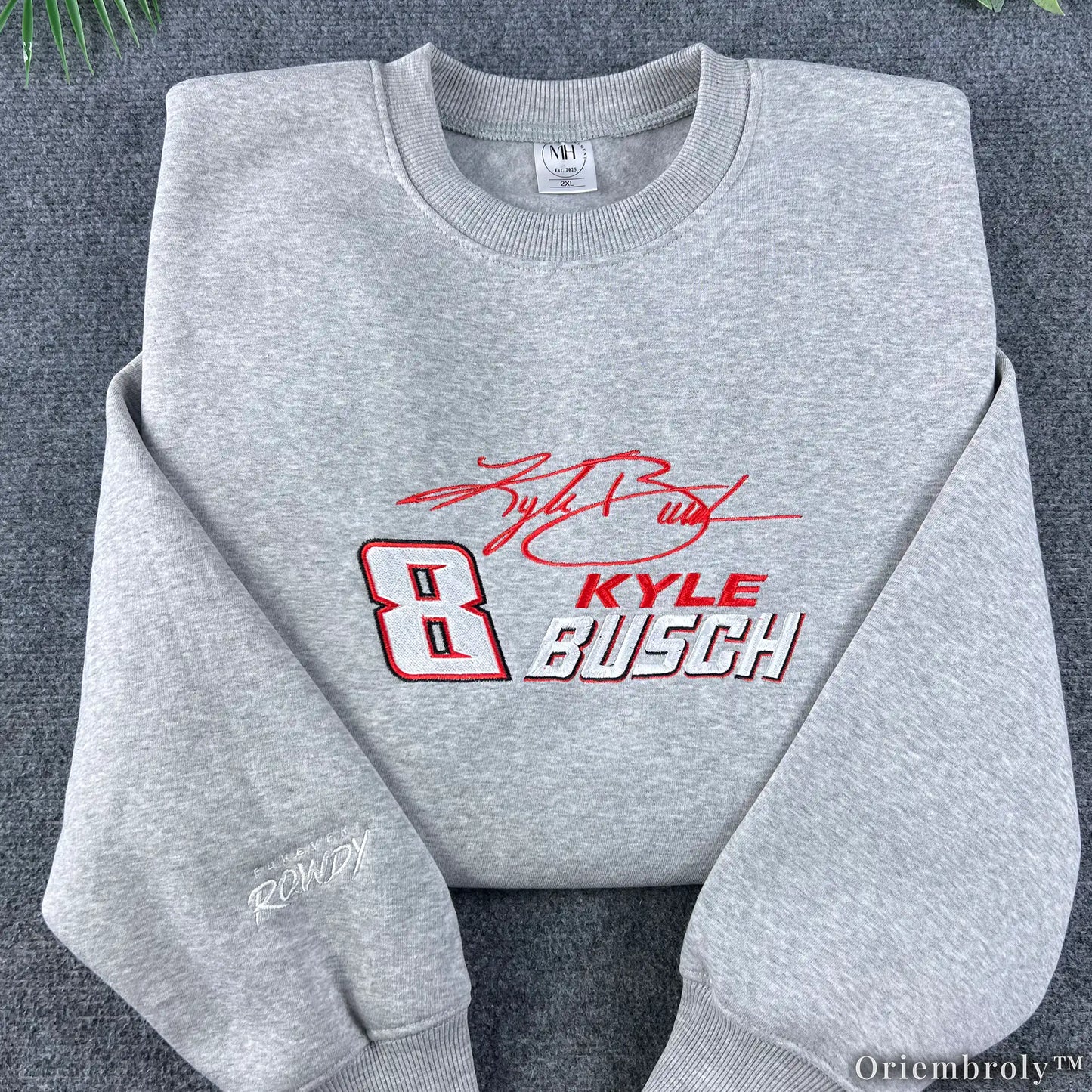 Forever Racing Embroidered Sweatshirt | Vintage Motorsport Memorial Fleece Crewneck