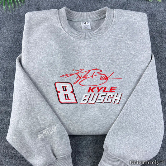 Forever Racing Embroidered Sweatshirt | Vintage Motorsport Memorial Fleece Crewneck