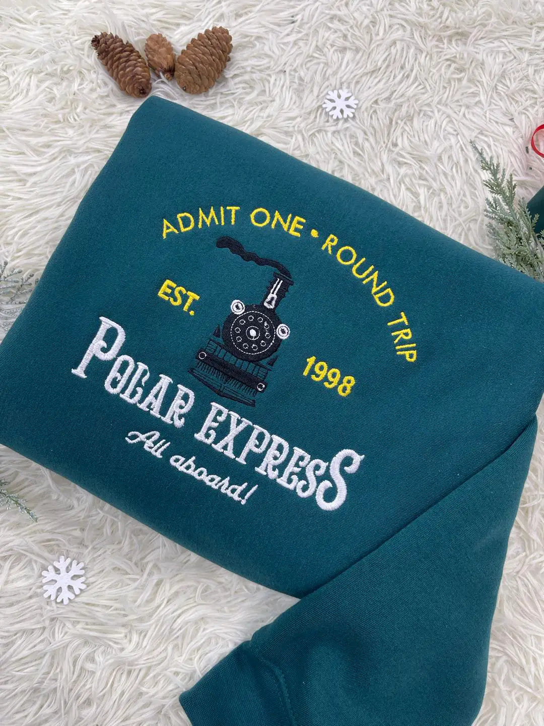 Polar Express Embroidered Sweatshirt