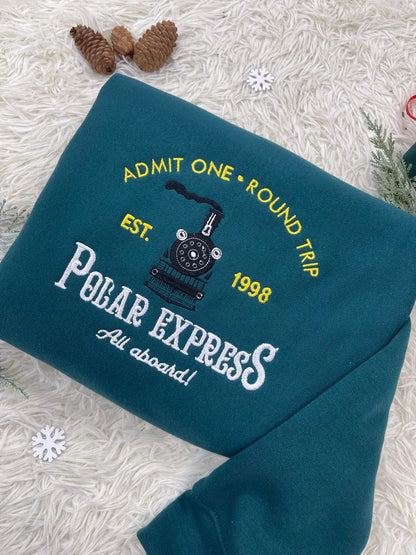 Polar Express Embroidered Sweatshirt