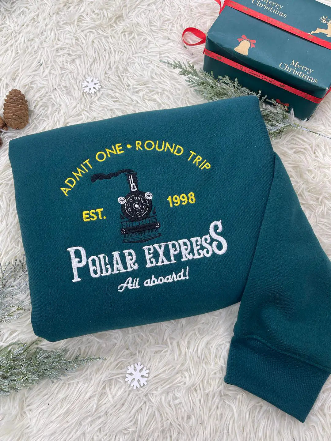 Polar Express Embroidered Sweatshirt