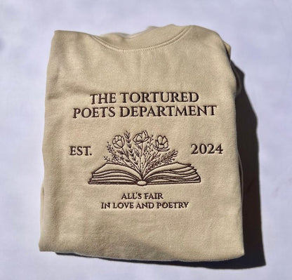 TTPD Embroidered Poetry Crewneck