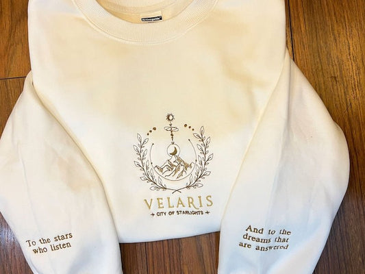 Embroidered Velaris City Of Starlight ACOTAR Sweatshirt