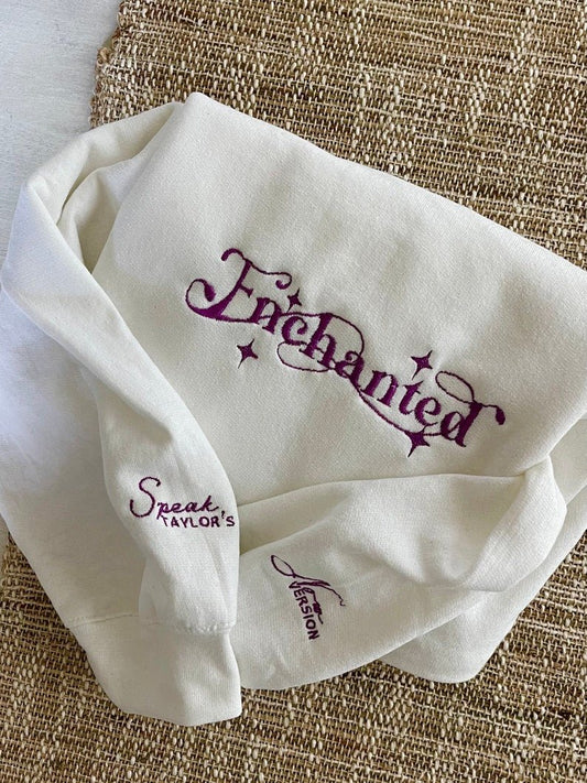 Enchanted Taylor’s version Speak Now Embroidered Sweatshirt