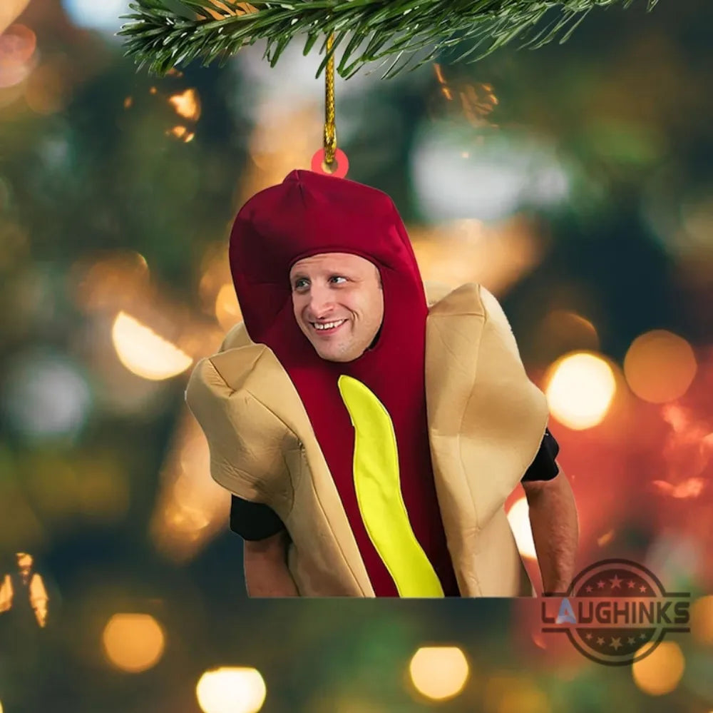 Tim Robinson 'It's a hot dog' ornament from I Think You Should Leave, Christmas decoration, meme gift