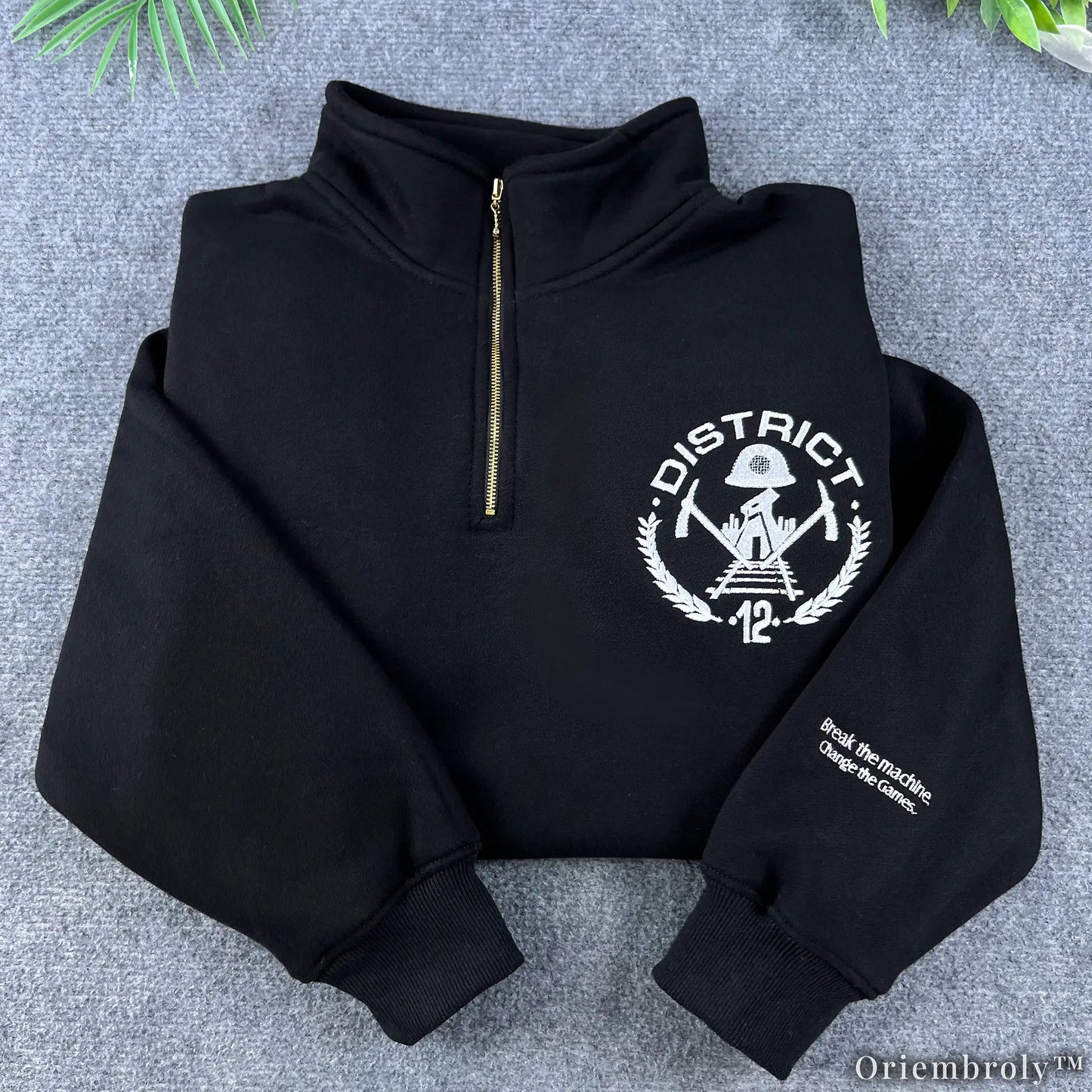 District 12 Embroidered Sweatshirt - Hunger Games Inspired Varsity