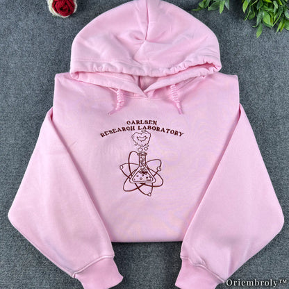 Research Laboratory Embroidered Hoodie | STEM Academia Fleece Hoodie for Science Lovers