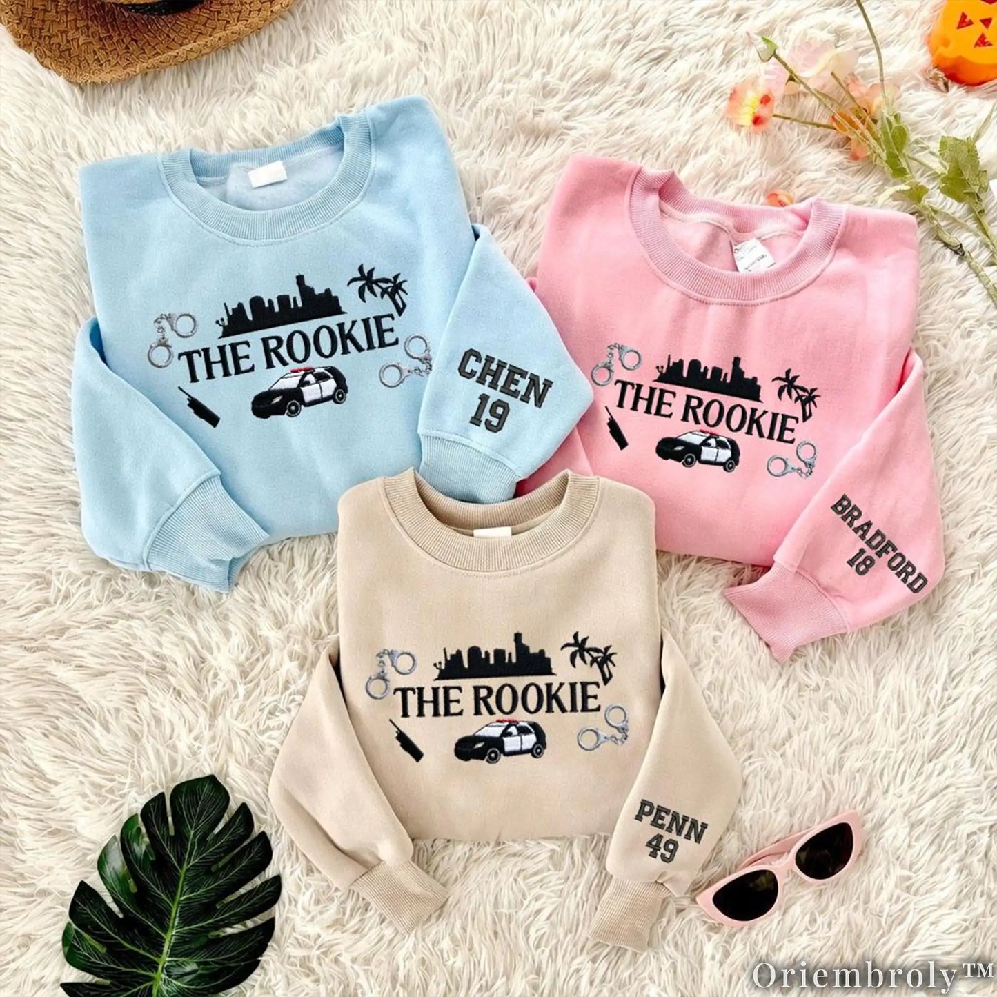 The Cop Show Inspired Embroidered Sweatshirt