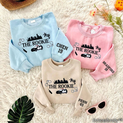The Cop Show Inspired Embroidered Sweatshirt