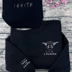 Shatter Me embroidered hoodie inspired by Aaron Warner's Sector 45 uniform