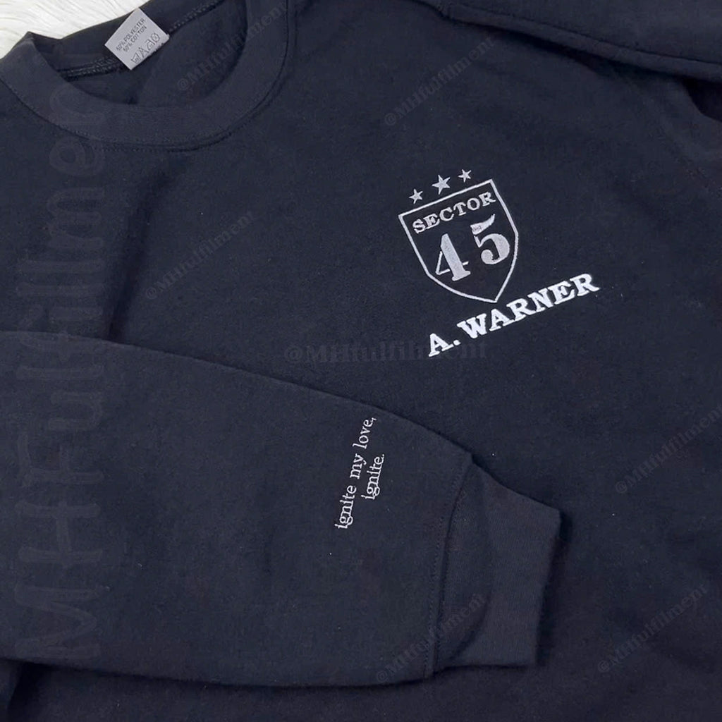 Aaron Warner Sector 45 CCR Uniform hoodie for Shatter Me fans