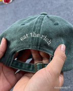 activist hat streetwear Eat The Rich cap outfit