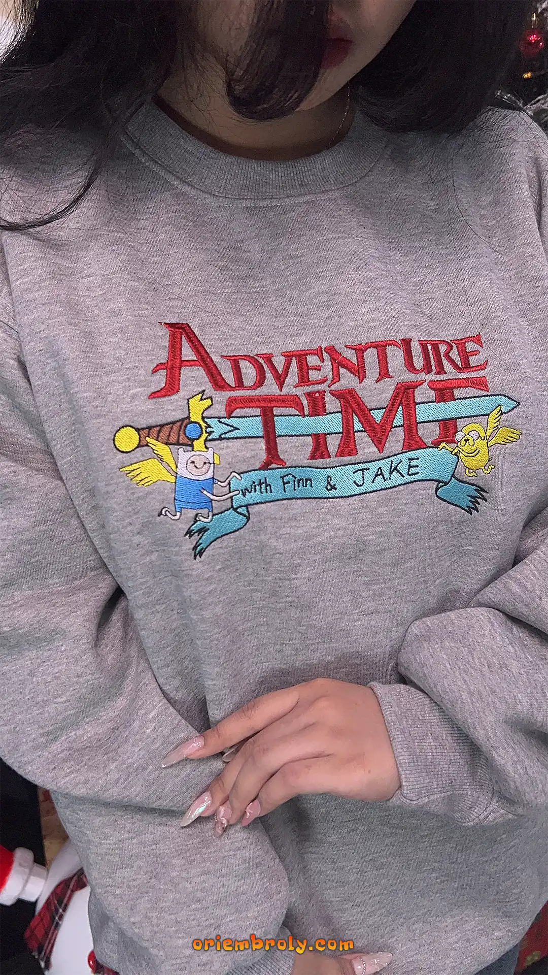 Soft cotton-blend Adventure Time crewneck sweatshirt