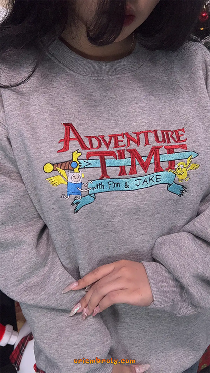 Soft cotton-blend Adventure Time crewneck sweatshirt