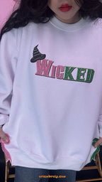 Bookish musical merch embroidered crewneck