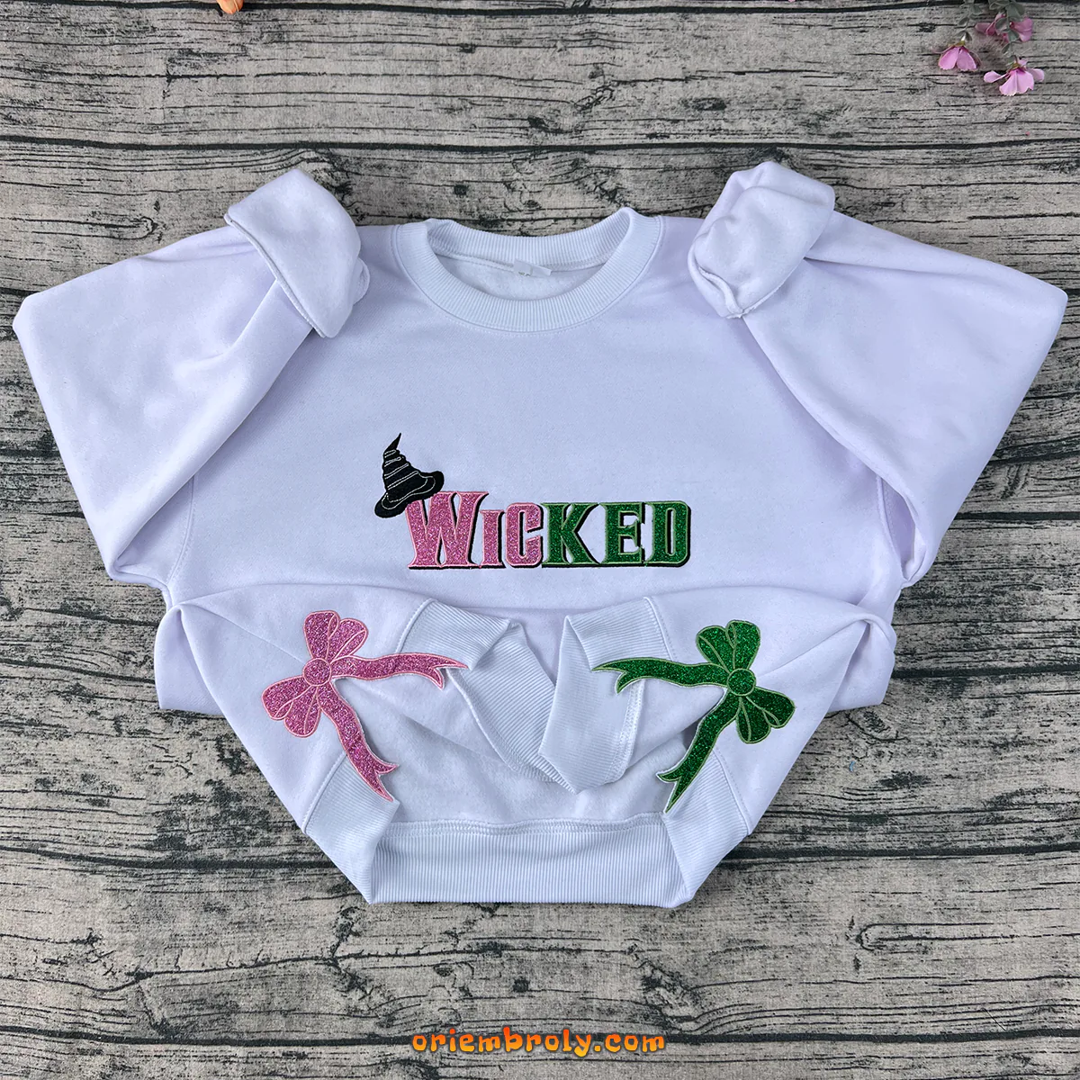 Defy Gravity embroidered aesthetic sweater