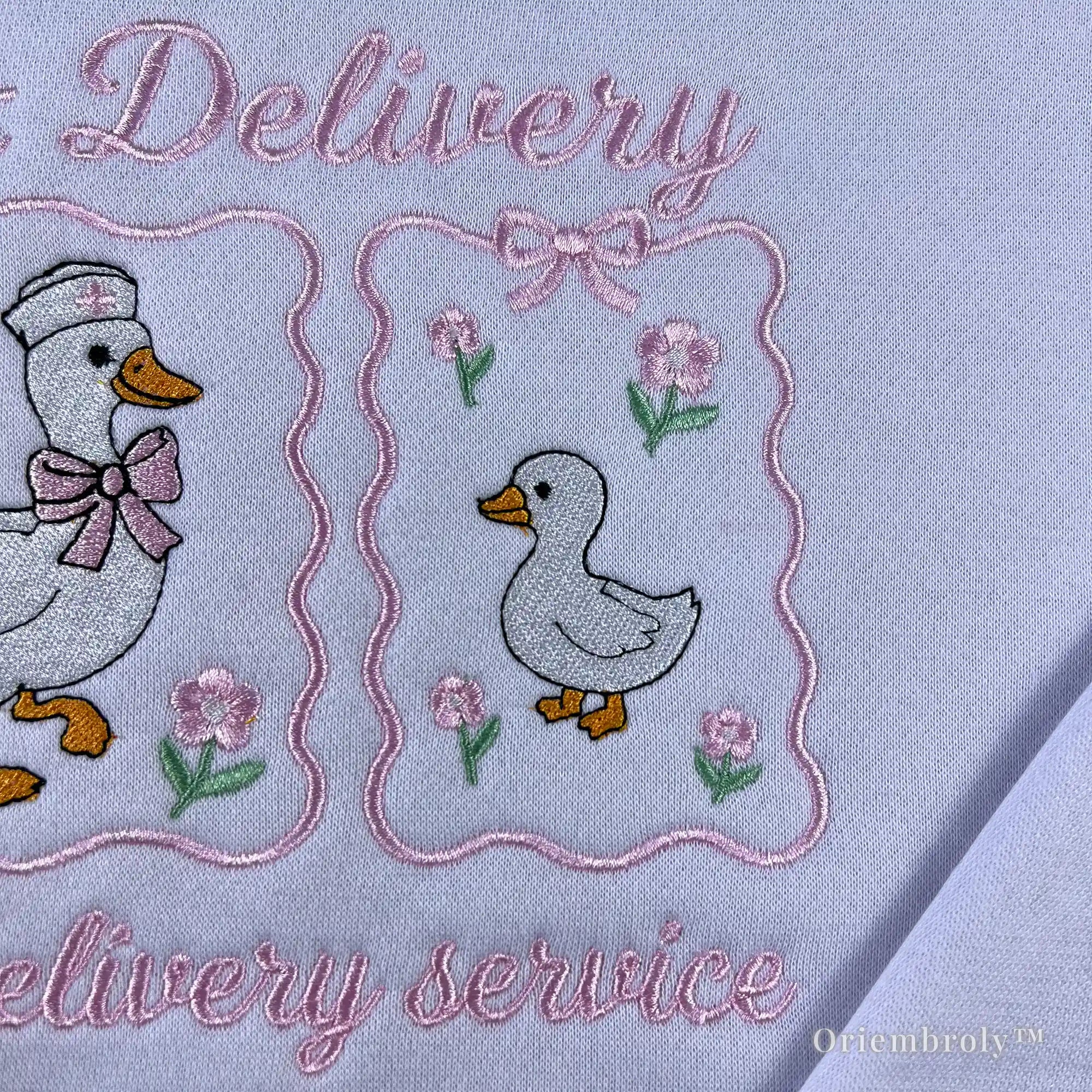 Aesthetic medical apparel - White nurse goose sweater, a stylish choice for hospital staff
