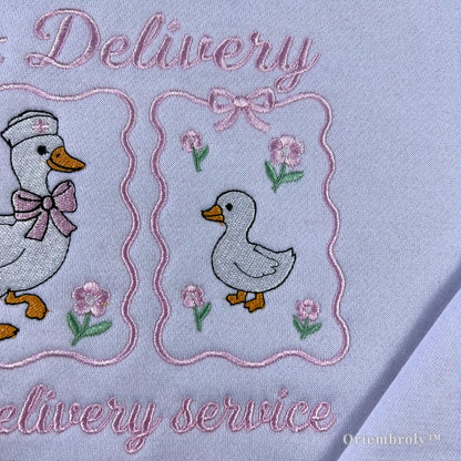 Aesthetic medical apparel - White nurse goose sweater, a stylish choice for hospital staff