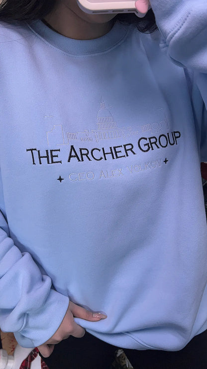 Alex Volkov inspired embroidered book lover crewneck