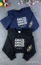 Amaze sci fi sweatshirt embroidered space design