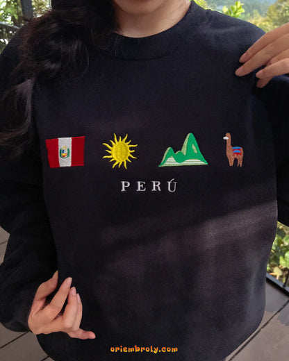 Peru heritage sweatshirt for everyday wear