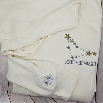 Anniversary gift sweatshirt with Roman numeral date