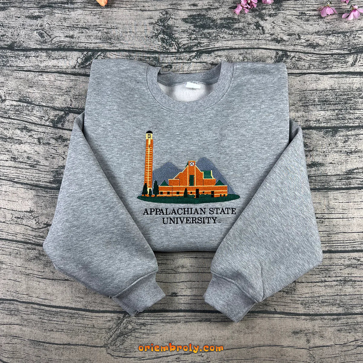 Appalachian State University ASU embroidered crewneck sweatshirt