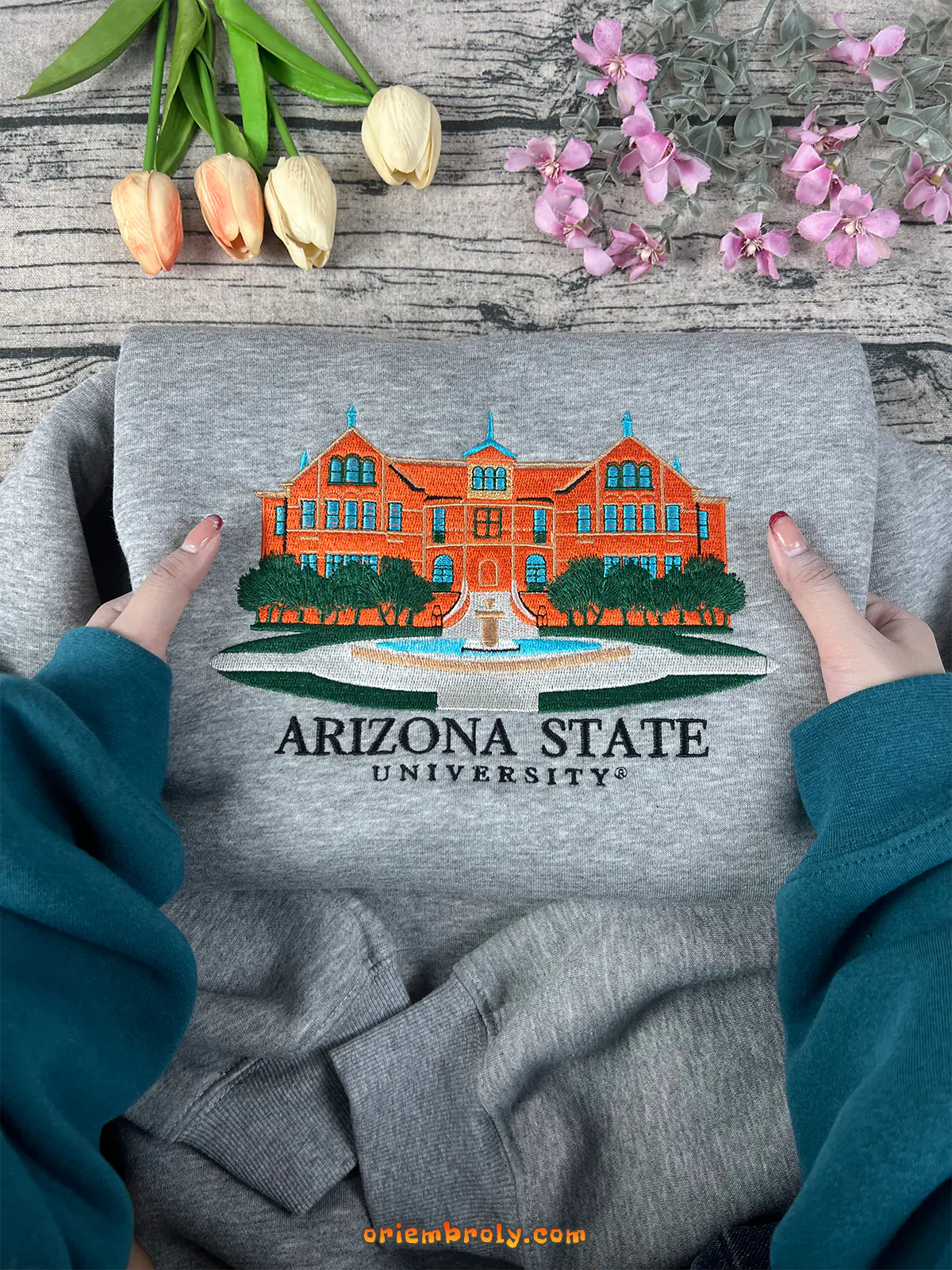 Unisex ASU crewneck sweater for college students