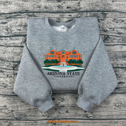 ASU embroidered sweatshirt in unisex fit