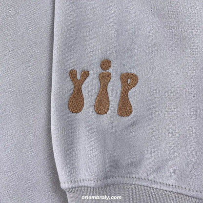 Appa Embroidered Sweatshirt – Avatar The Last Airbender Crewneck, Flying Bison Anime Sweater, Cosplay Gift for Fans