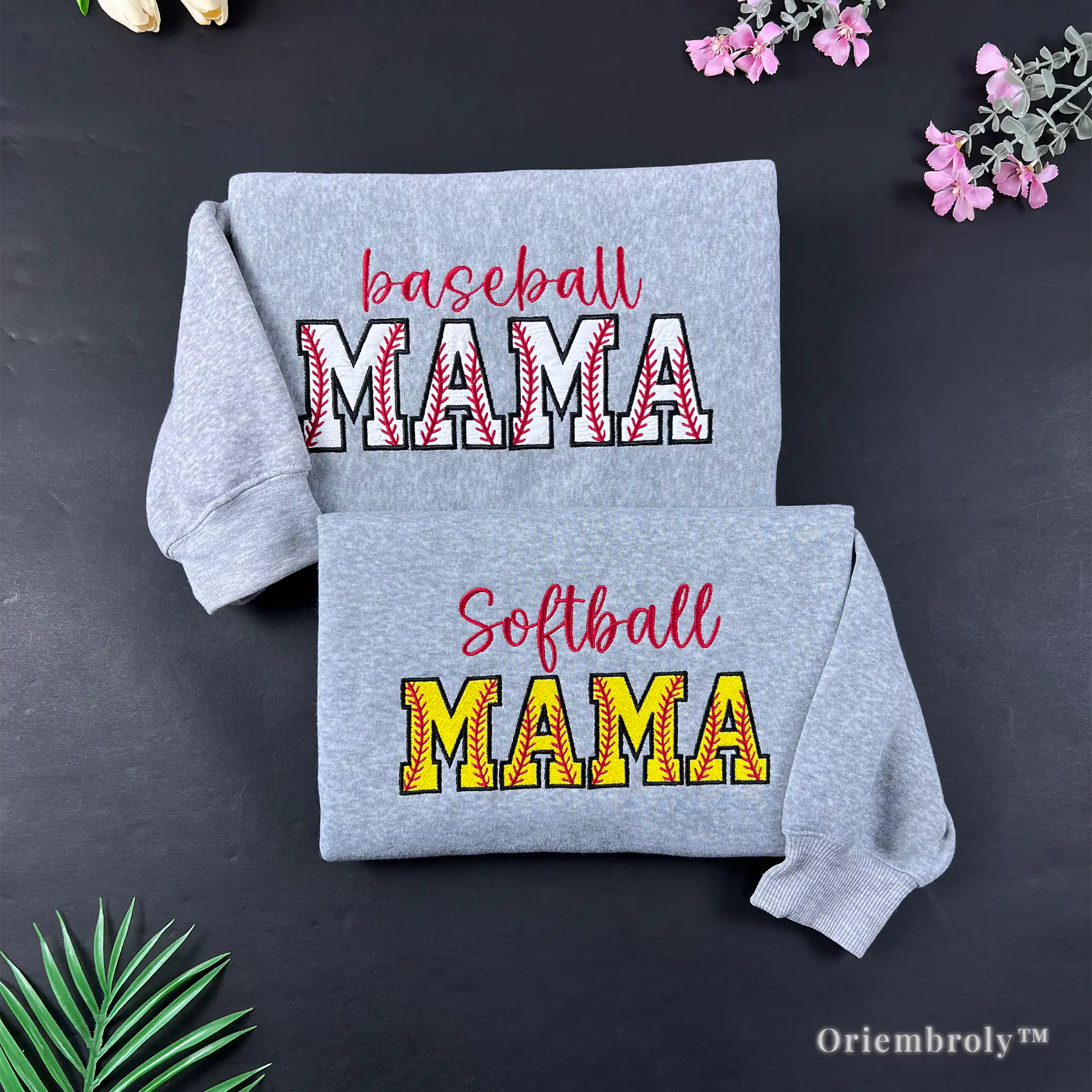 Sports mama shirts for baseball, softball, and football fans