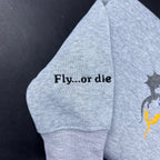 Fourth Wing Embroidered Sweatshirt with Tiny Dragons design, a must-have for fans of Basgiath War College and literary merchandise.