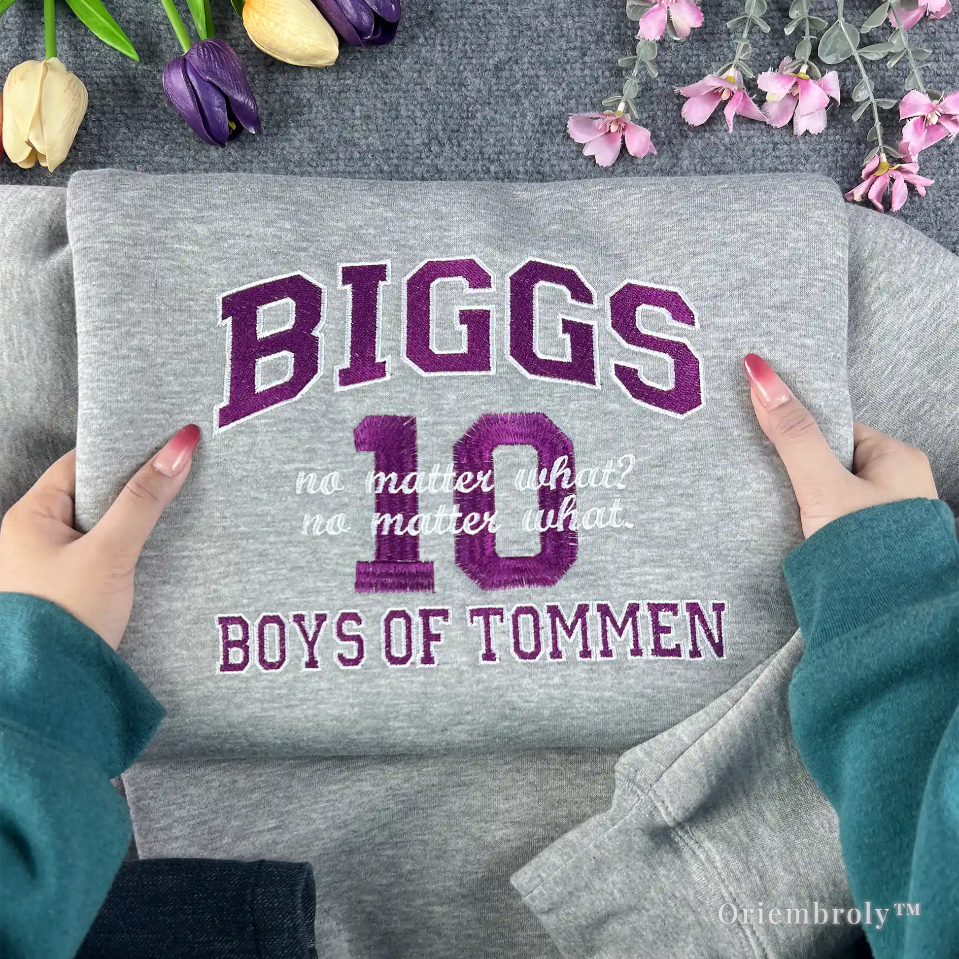 Biggs varsity tackle twill embroidery boys of tommen sweatshirt