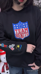 Sports-core sweatshirt with Latin cultural elements