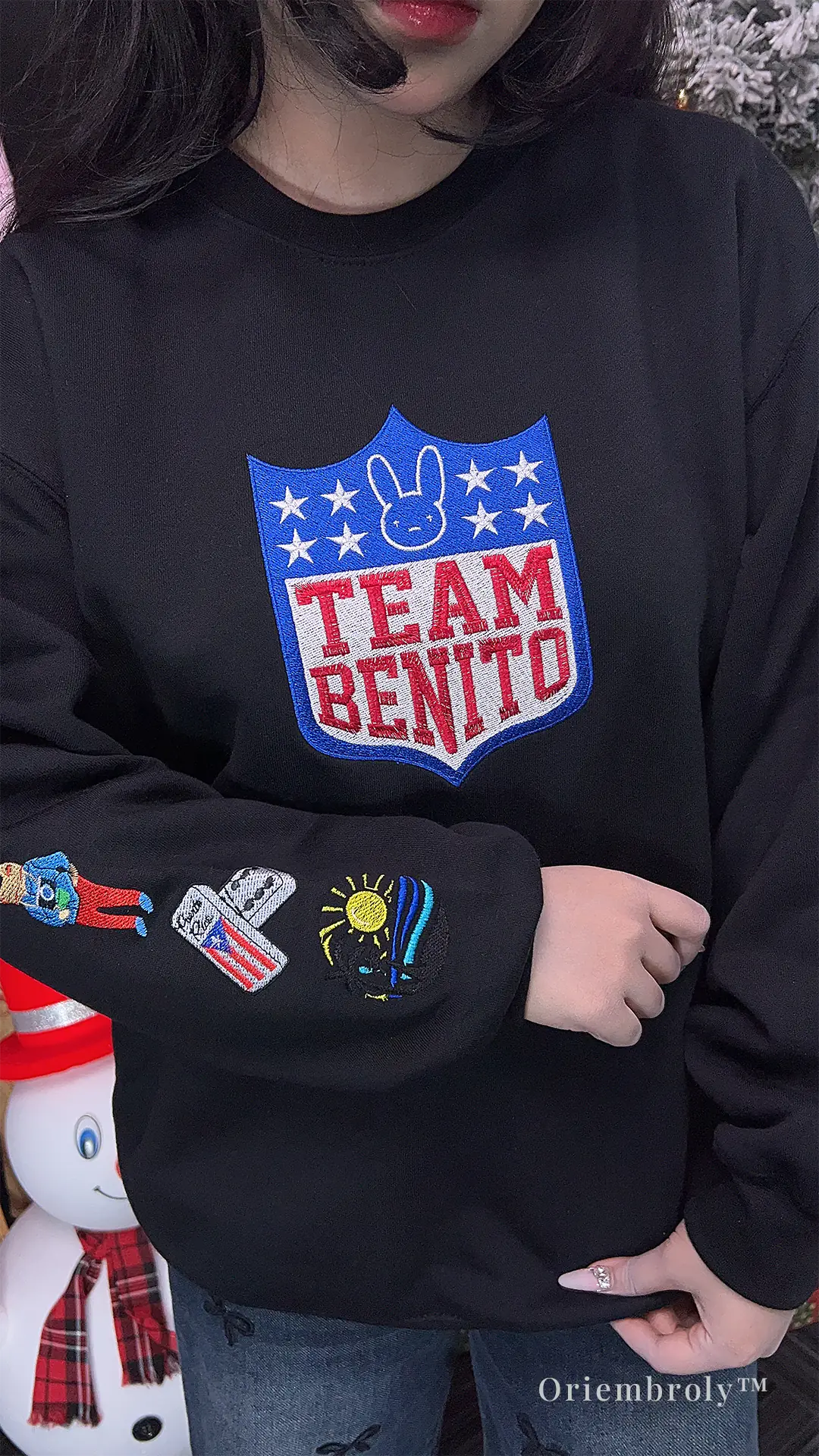 Sports-core sweatshirt with Latin cultural elements