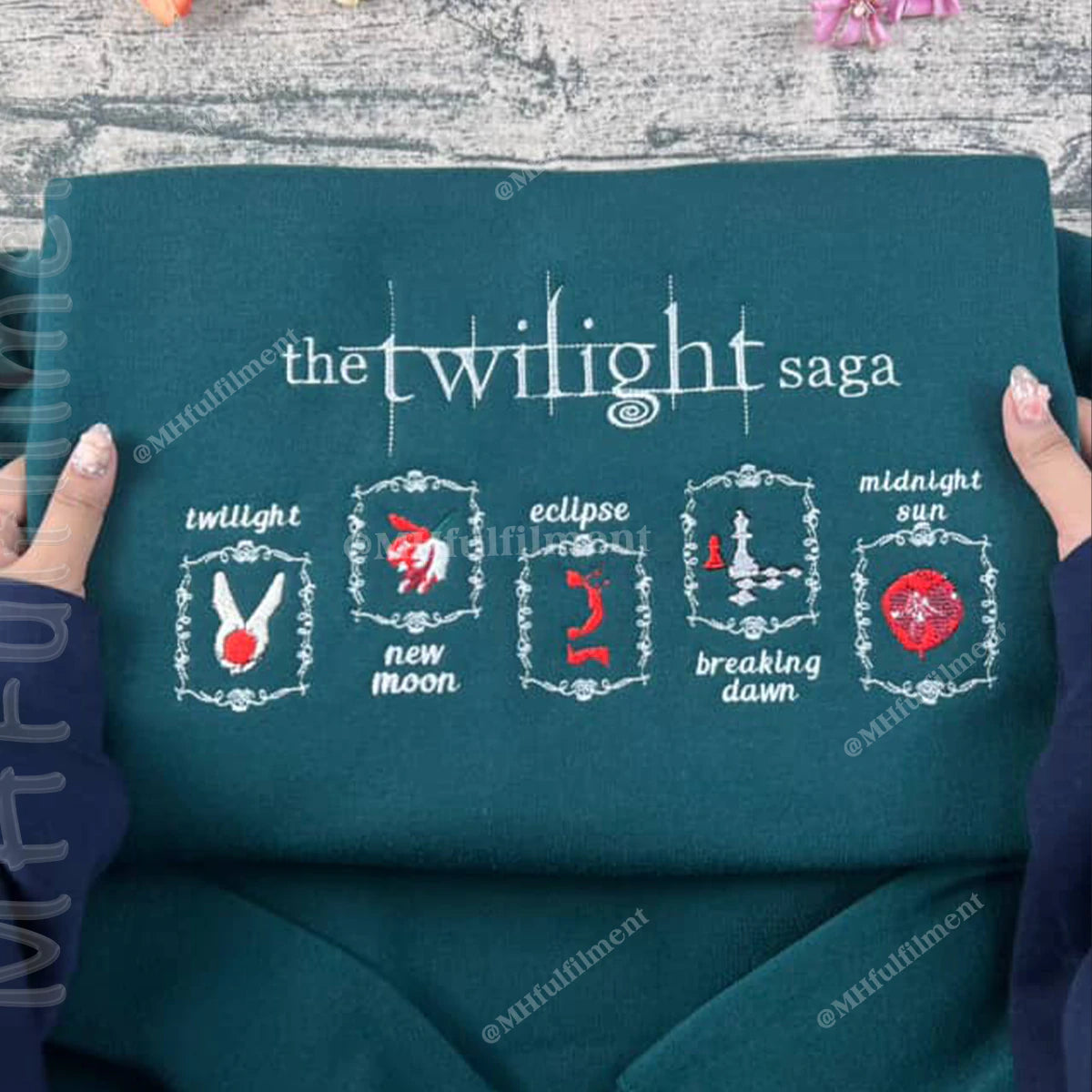 Team Edward embroidered sweatshirt for Twilight fans