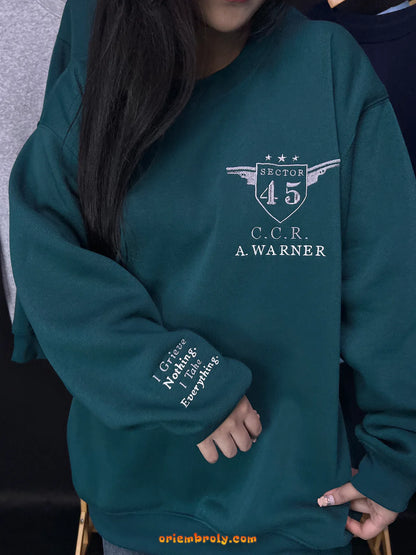 Cozy unisex Shatter Me bookish sweatshirt