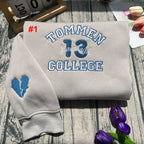 Boys of Tommen Embroidered Sweatshirt | Johnny Kavanagh, Lynch Joey | Book Merch Hoodie | Tommen College Crewneck Classic Fabric