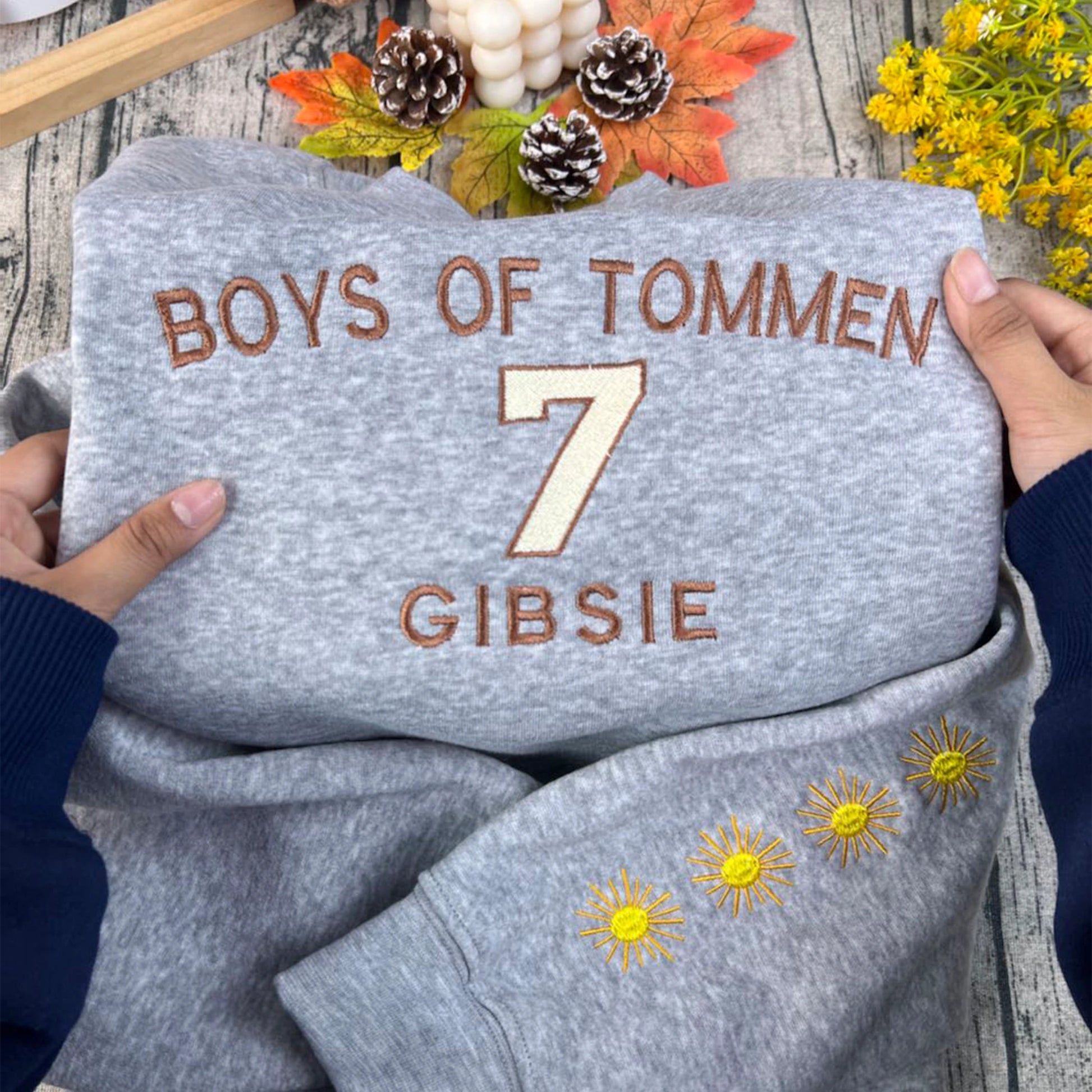 Boys of Tommen embroidered sweatshirt inspired by Johnny Kavanagh, Lynch Joey, and Binding 13 book series. Perfect for book lovers and Tommen College fans.