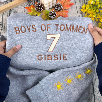 Boys of Tommen embroidered sweatshirt inspired by Johnny Kavanagh, Lynch Joey, and Binding 13 book series. Perfect for book lovers and Tommen College fans.