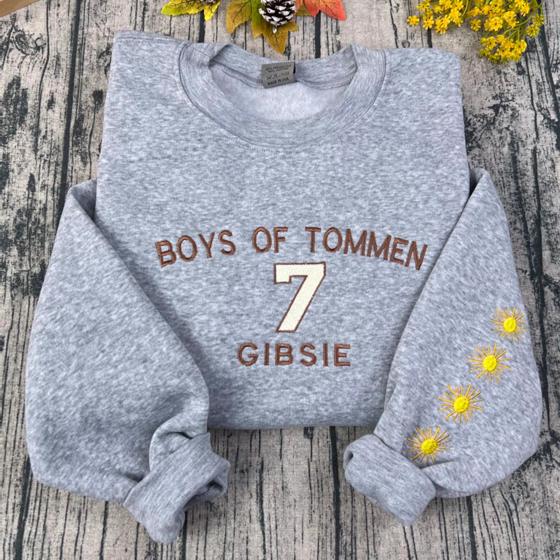 Boys of Tommen embroidered sweatshirt inspired by Johnny Kavanagh, Lynch Joey, and Binding 13 book series. Perfect for book lovers and Tommen College fans.
